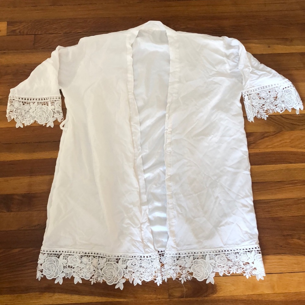 White Laced Robe